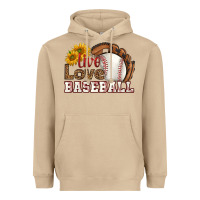 Mushroom live love baseball Heavyweight Hoodie - HRA Design Shop
