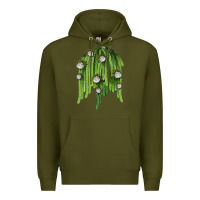 Army Green Selenicereus Cactus Premium Hoodie - LillyAllenDesigns