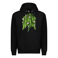Black Selenicereus Cactus Premium Hoodie - LillyAllenDesigns
