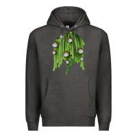 Charcoal Heather Selenicereus Cactus Premium Hoodie - LillyAllenDesigns