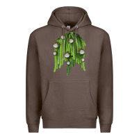Coffee Selenicereus Cactus Premium Hoodie - LillyAllenDesigns