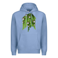 Colony Blue Selenicereus Cactus Premium Hoodie - LillyAllenDesigns