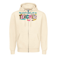 Sandshell my favorite people call me teacher Zipper Hoodie - texasbilliewilder