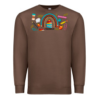 Chestnut teacher life rainbow frosted Premium Sweatshirt - JahusDesignShop