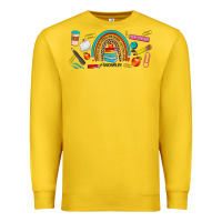 Lemon teacher life rainbow frosted Premium Sweatshirt - JahusDesignShop