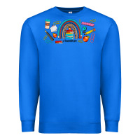 Teacher Life Rainbow Frosted Premium Sweatshirt | Teevron