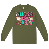 Army Green nurse on duty Long Sleeve Tee - RanaPortraitStore