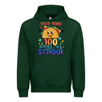 Forest Green taco bout 100 days of school Urban Hoodie - MaliasSmallBusiness