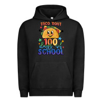 Pigment Black taco bout 100 days of school Urban Hoodie - MaliasSmallBusiness