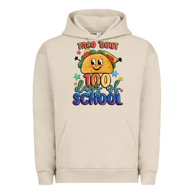Taco Bout 100 Days Of School Urban Hoodie by MaliasSmallBusiness | Teevron