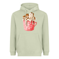 Matcha hotcocoa with snowman  fa element Heavyweight Hoodie - FaDigitalArtStudio