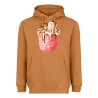 Meerkat hotcocoa with snowman  fa element Heavyweight Hoodie - FaDigitalArtStudio