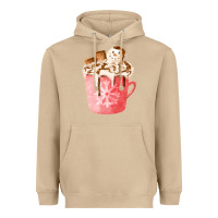 Mushroom hotcocoa with snowman  fa element Heavyweight Hoodie - FaDigitalArtStudio