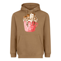 Toasted Coconut hotcocoa with snowman  fa element Heavyweight Hoodie - FaDigitalArtStudio
