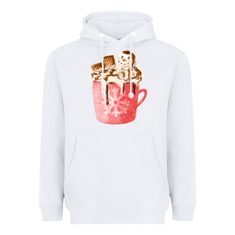 Hotcocoa With Snowman  Fa Element Heavyweight Hoodie by FaDigitalArtStudio | Teevron