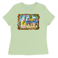 Matcha summer time pineapple and  beach Ladies Tee - BarkalooDesign