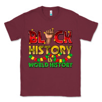 Burgundy black history is world history Classic Tee - texasbilliewilder