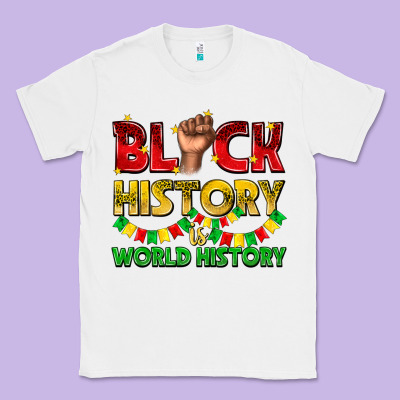 Classic Tee black history is world history