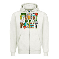 Oatmeal Heather my student are on point Zipper Hoodie - texasbilliewilder