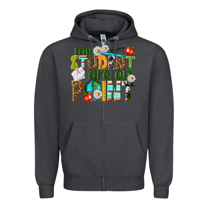 My Student Are On Point Zipper Hoodie by texasbilliewilder | Teevron