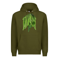 Army Green Selenicereus Cactus Premium Hoodie - LillyAllenDesigns