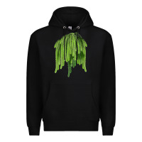 Black Selenicereus Cactus Premium Hoodie - LillyAllenDesigns