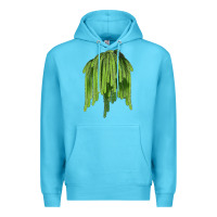 Ocean Blue Selenicereus Cactus Premium Hoodie - LillyAllenDesigns