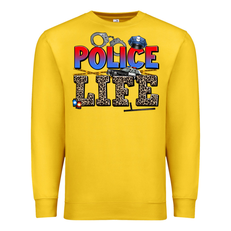 Police Life Premium Sweatshirt by AdoDesignShop | Teevron