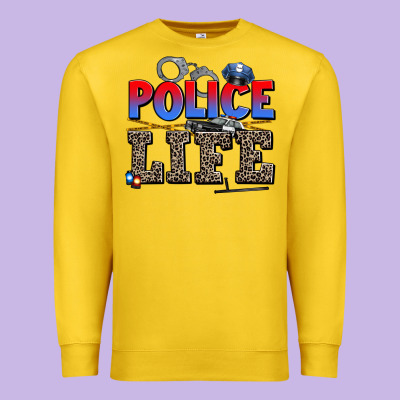 Police Life Premium Sweatshirt Designed By Adodesignshop