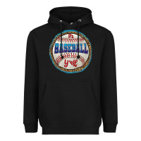 Black it's baseball y'all Heavyweight Hoodie - HRA Design Shop