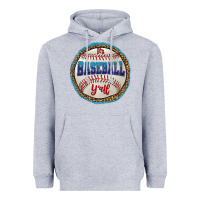 Heather Grey it's baseball y'all Heavyweight Hoodie - HRA Design Shop