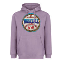 Lavender it's baseball y'all Heavyweight Hoodie - HRA Design Shop