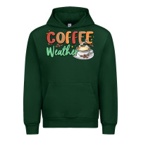 Forest Green coffee weather Urban Hoodie - MaliasSmallBusiness
