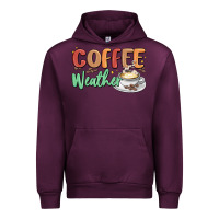 Mauve Wine coffee weather Urban Hoodie - MaliasSmallBusiness