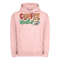 Pigment Salmon coffee weather Urban Hoodie - MaliasSmallBusiness