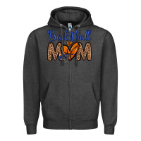 Charcoal Heather basketball mom Zipper Hoodie - Zillion Design Studio