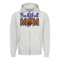 Dove Grey basketball mom Zipper Hoodie - Zillion Design Studio