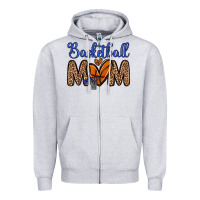 Heather Grey basketball mom Zipper Hoodie - Zillion Design Studio