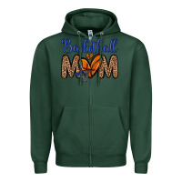 Sports Green basketball mom Zipper Hoodie - Zillion Design Studio