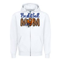 White basketball mom Zipper Hoodie - Zillion Design Studio