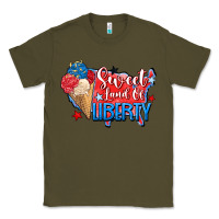 Army Green sweet land of liberty Classic Tee - Zillion Design Studio