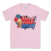 Bubblegum Pink sweet land of liberty Classic Tee - Zillion Design Studio