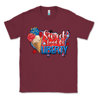 Burgundy sweet land of liberty Classic Tee - Zillion Design Studio