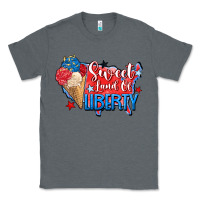 Charcoal Heather sweet land of liberty Classic Tee - Zillion Design Studio
