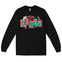Black obgyn nurse Long Sleeve Tee - RanaPortraitStore