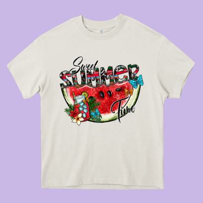 Sweet Summer Time Heavy Core Tee Designed By Cowhidedigitalart