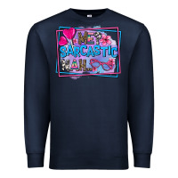 Navy me sarcastic nah Premium Sweatshirt - AdoDesignShop