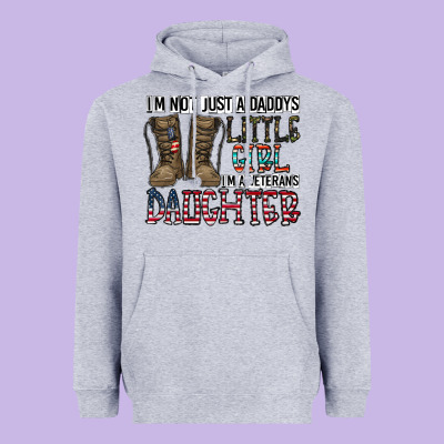 I'm Not Just A Daddy's Little Girl Heavyweight Hoodie Designed By Cowhidedigitalart