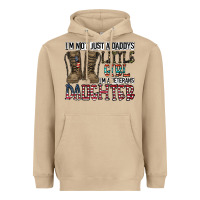 Mushroom I'm Not Just A Daddy's Little Girl Heavyweight Hoodie - CowhideDigitalArt
