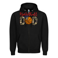 Black basketball dad Zipper Hoodie - Zillion Design Studio